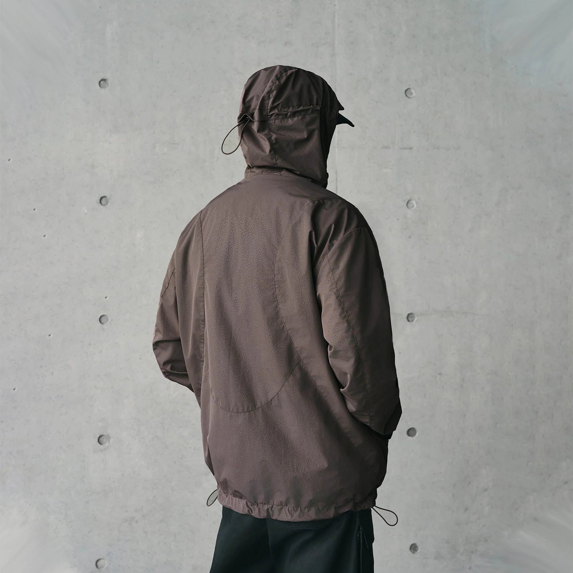 ENSHADOWER Deconstructed Drawstring Zip-Up Windbreaker