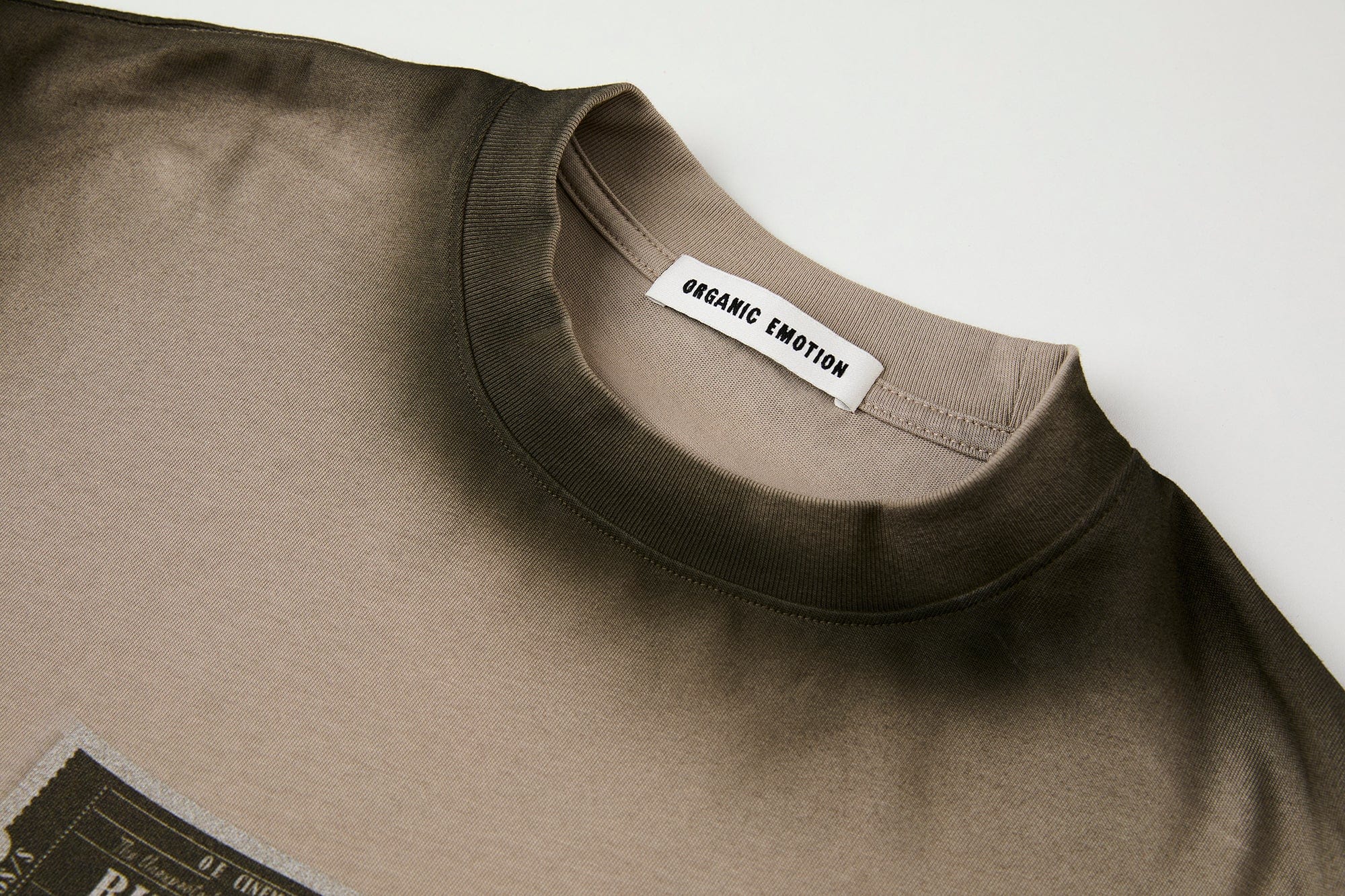 ORGANIC EMOTION Spray-Faded Ticket Graphic T-Shirt