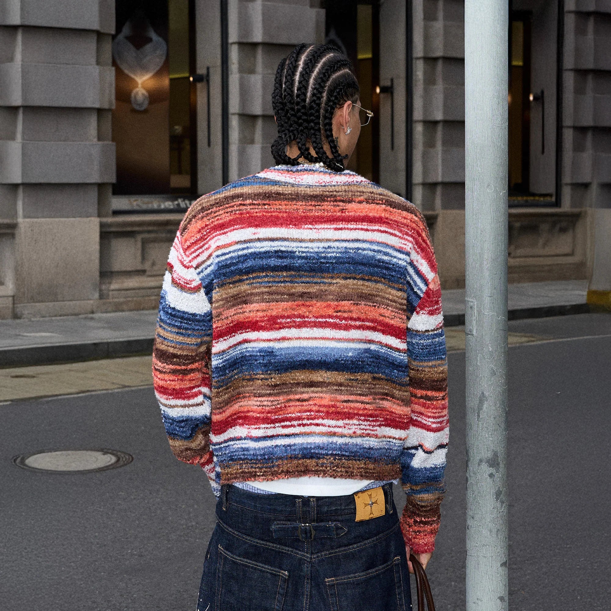 STEEPC Gradient Heartpatch Boxy Cardigan