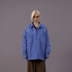 MIICHOUS Crystal Star Cotton Padded Shirt Jacket