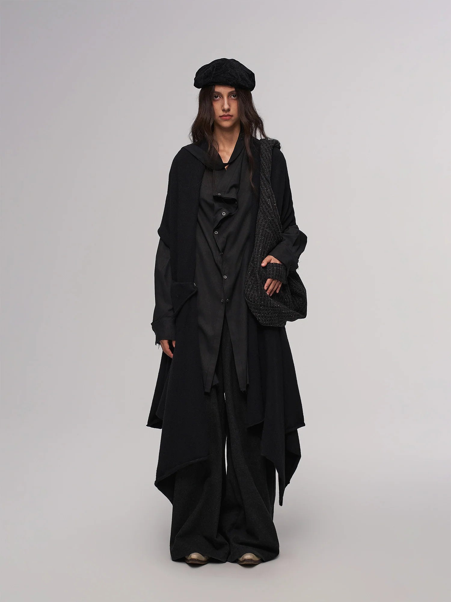 ILNya Nieternite Nifutur Deconstructed Raw-Edge Scarf Vest