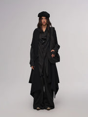 ILNya Nieternite Nifutur Deconstructed Raw-Edge Scarf Vest
