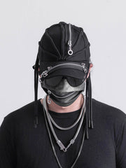 INSIDE OUT Multi-Zipper Dreadlock Cap