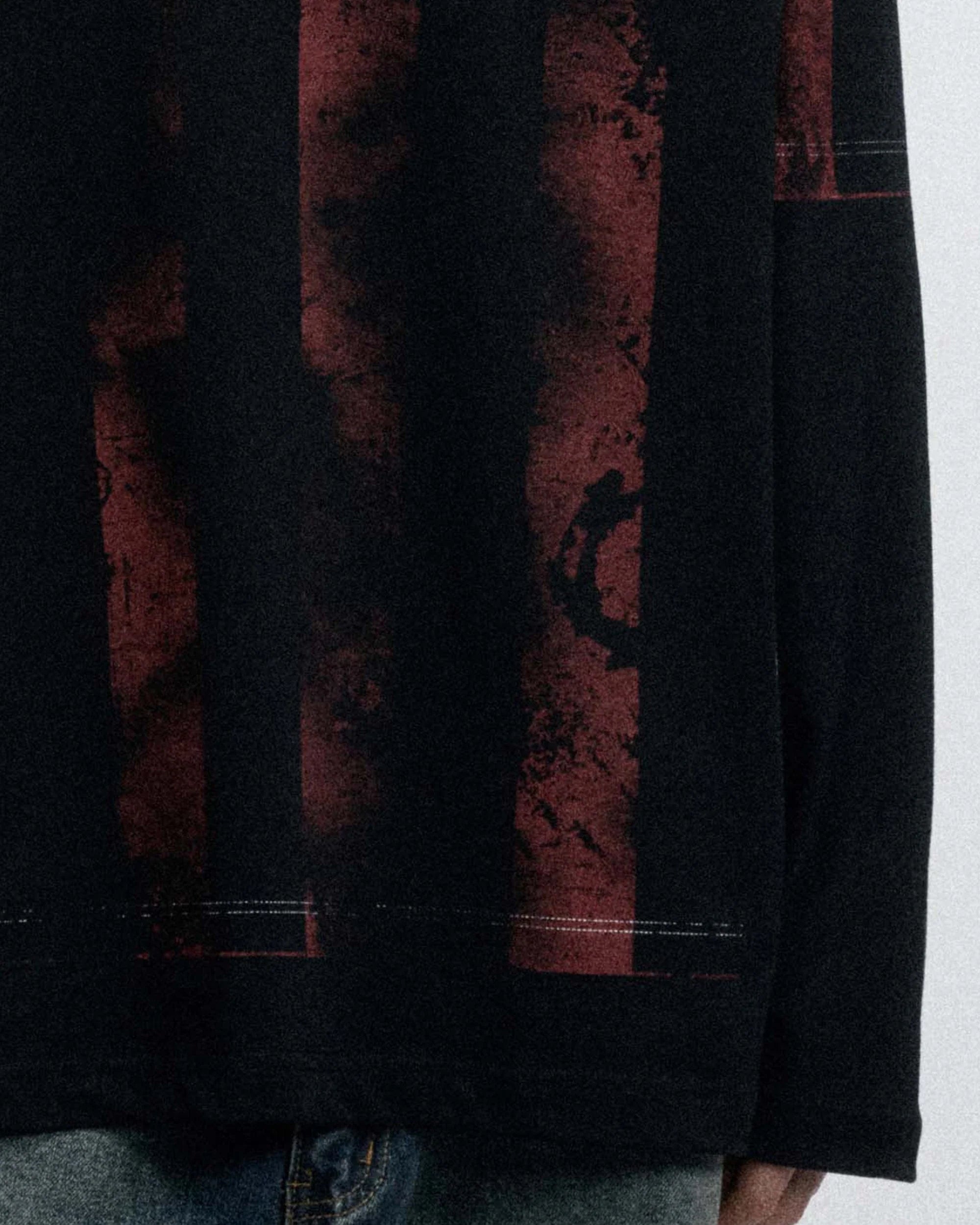 OVDY Retro Distressed Long-Sleeve Jersey