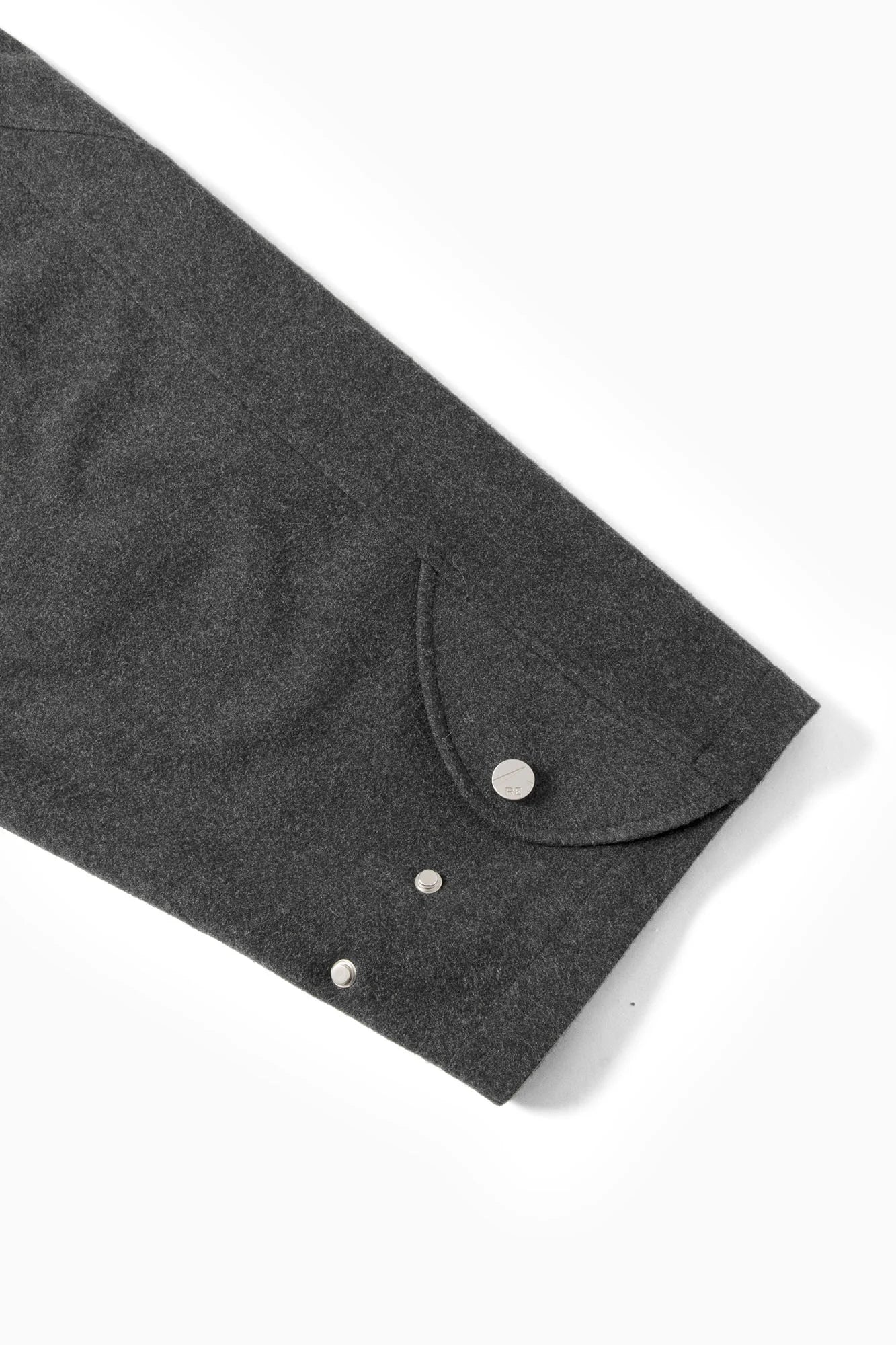 RELABEL Layered Placket Wool Blend Coat
