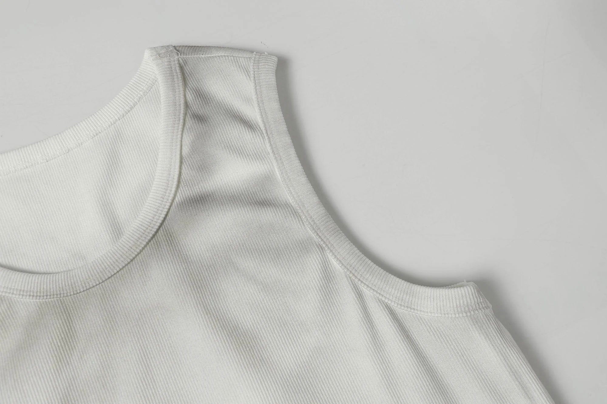 CLP Distressed Ribbed Tank Top