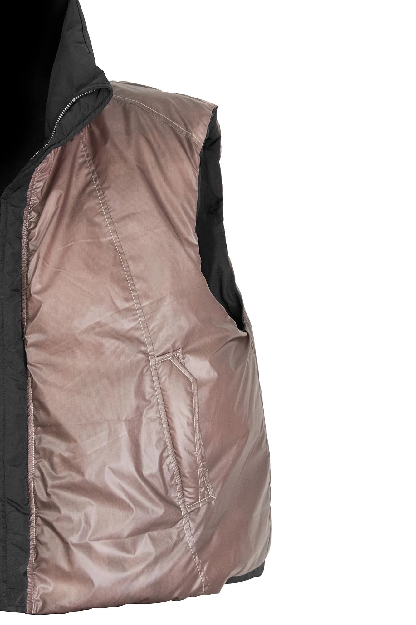 RELABEL Reversible Detachable Hooded Insulated Vest