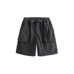 ME DA IGUAL Ethnic Embroidery Belted Shorts