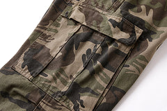 FORFEARTHAT Camo Multi-Pocket Drawstring Pants