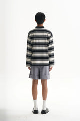 ORAL UTOPIA Essential Pleated Acetate Cuffed Shorts