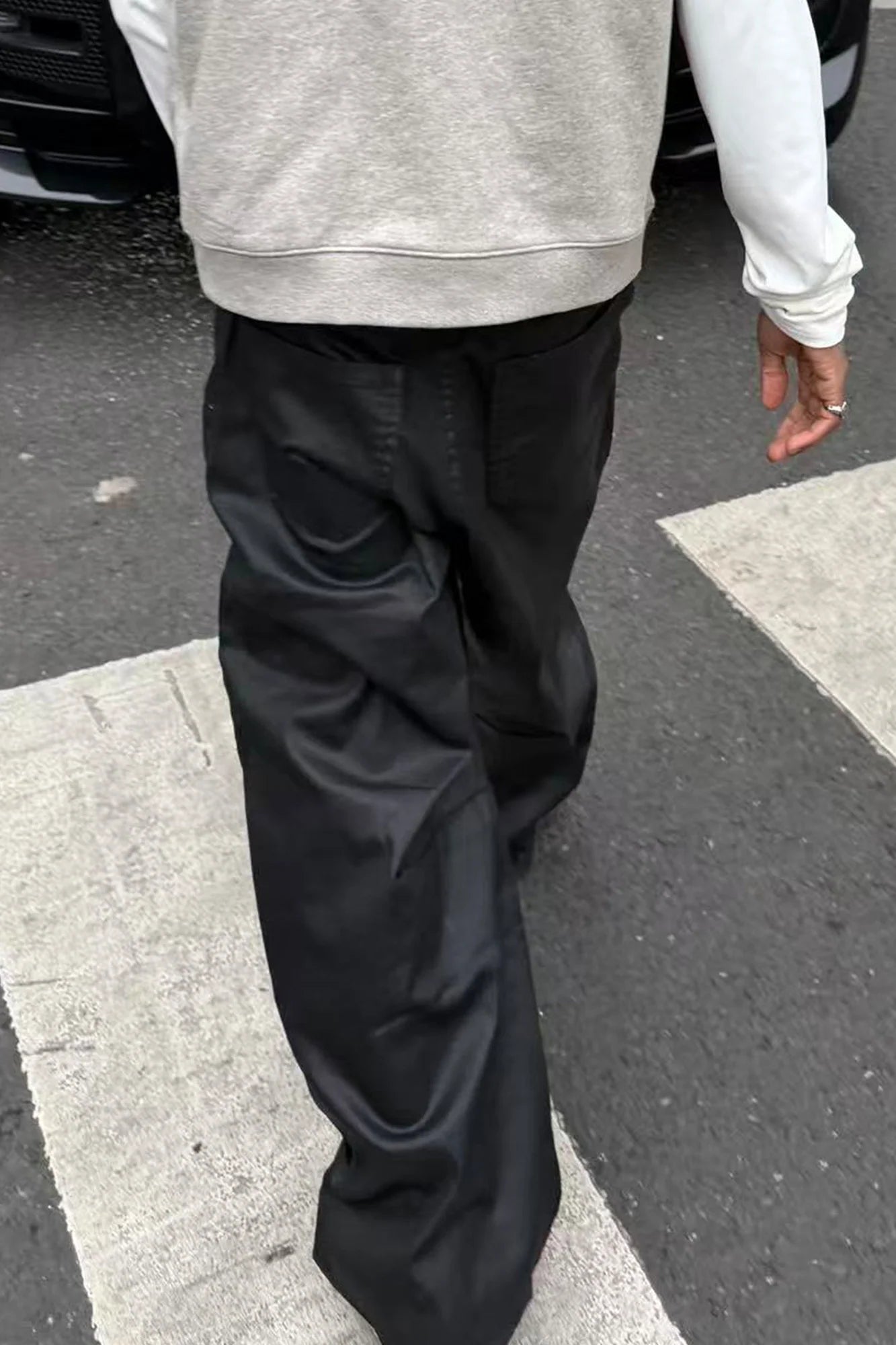 STEEPC Waxed Baggy Jeans