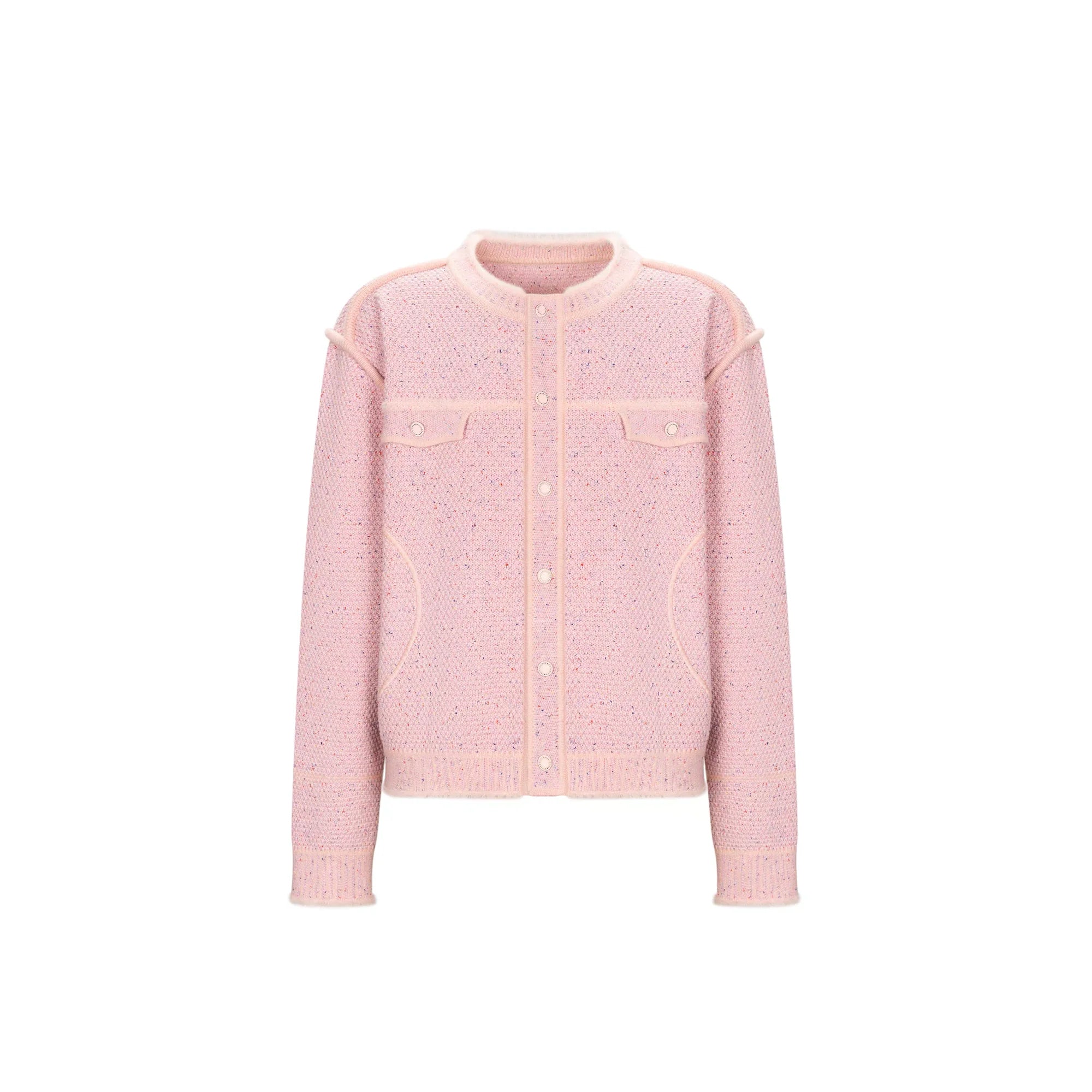 TIWILLTANG Contrast Stitch Knit Jacket