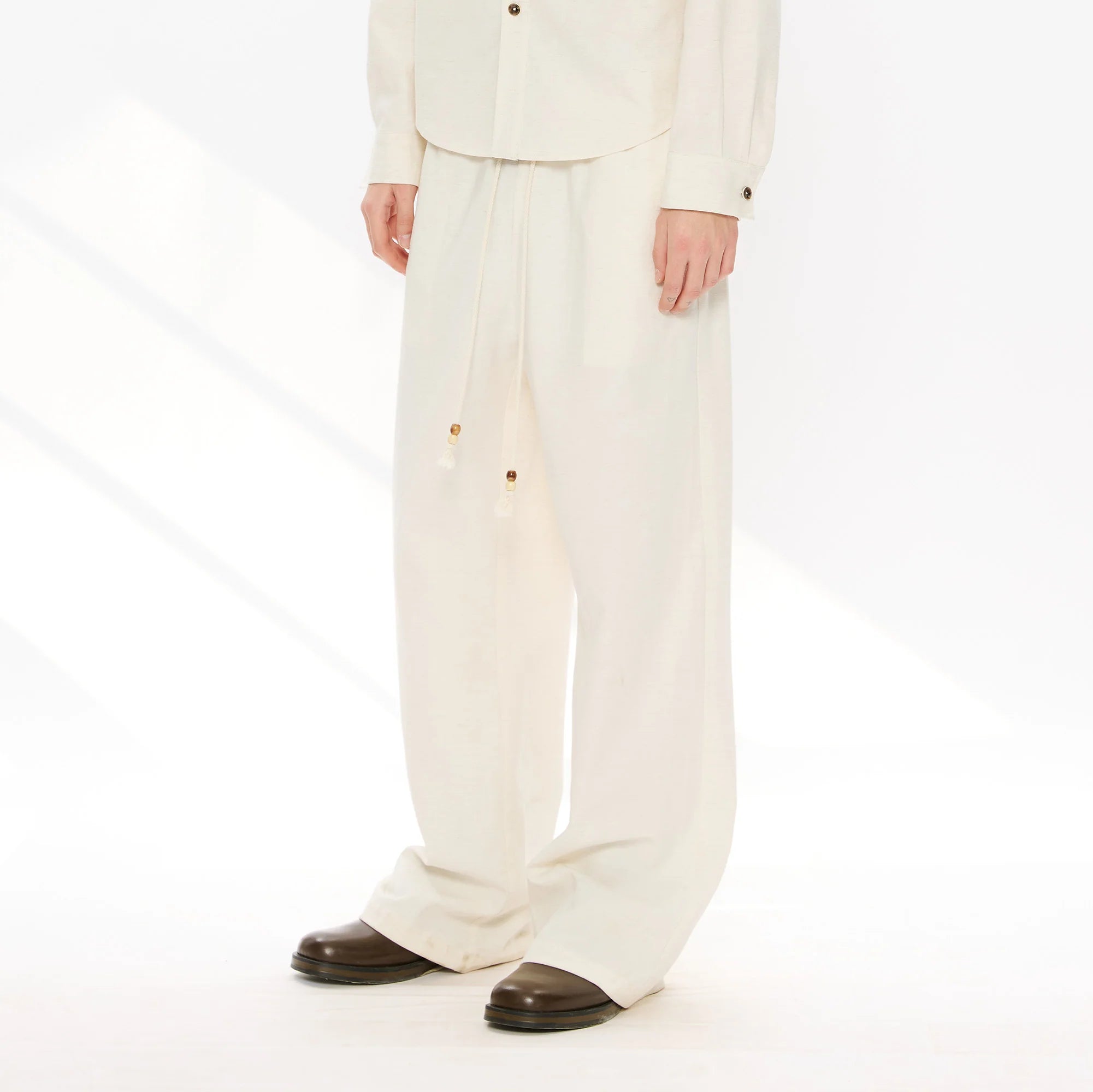 KREATE Tencel-Linen Straight-Leg Pants