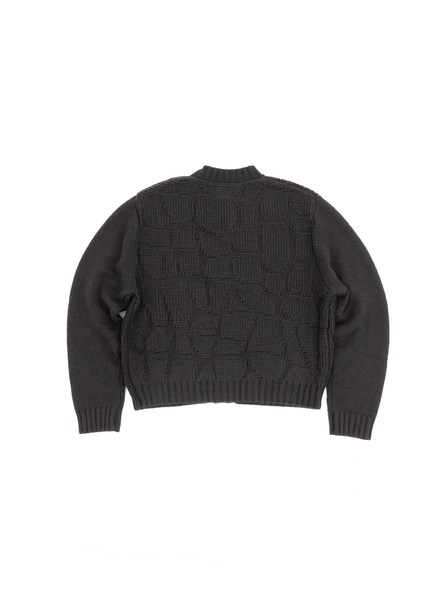 IN EXISTENCE Wool-Blend Snake Scale Jacquard Cardigan