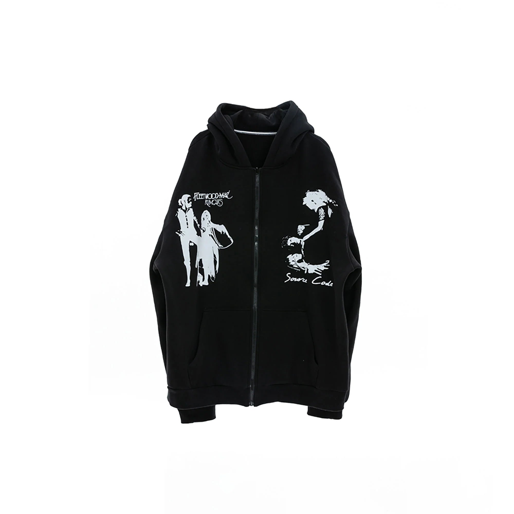 ERROR CODE ROBOT Fleetwood Mac Graphic Oversized Hooded Jacket