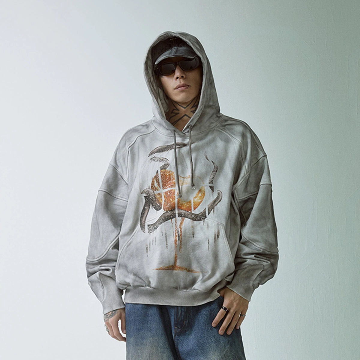 F2CE Retro Deconstructed Snake Hoodie
