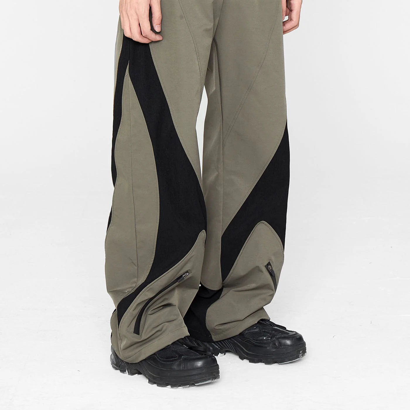 49PERCENT The X Spliced Zipper Pants