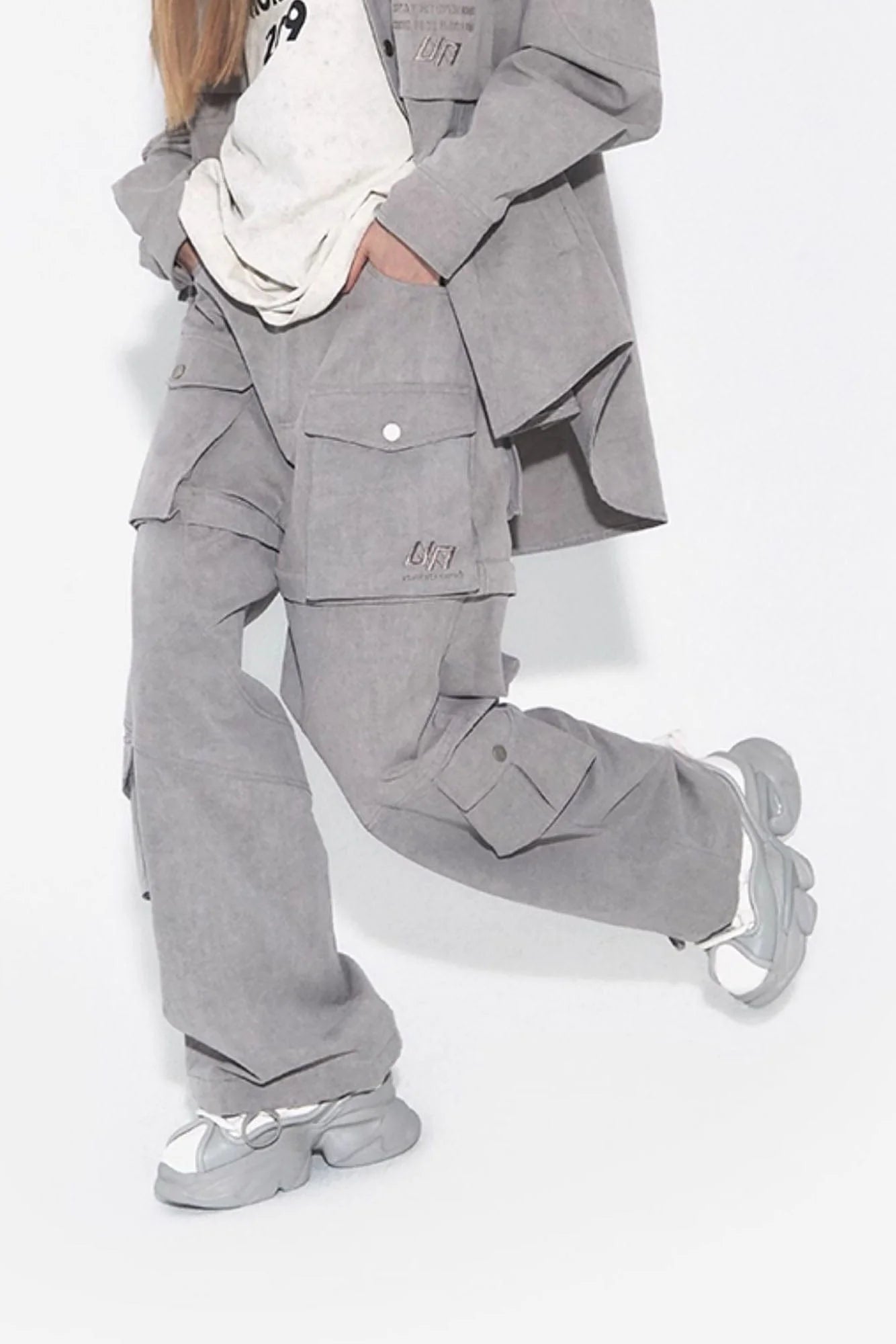 VANN VALRENCE Detachable Washed Multi-Pocket Cargo Pants