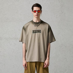 ORGANIC EMOTION Spray-Faded Ticket Graphic T-Shirt