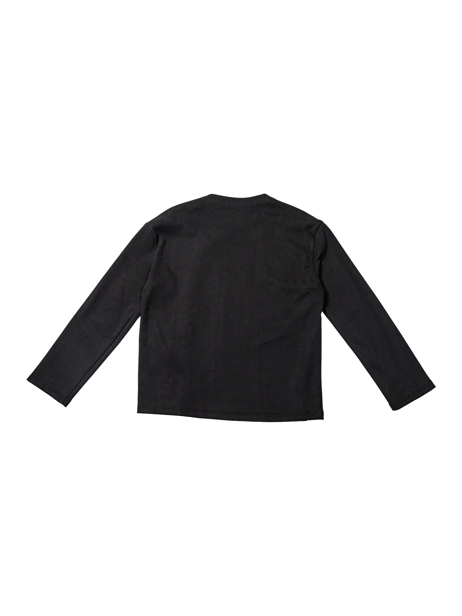 KADAKADA Buttoned Curved Placket Ribbed Knit Top