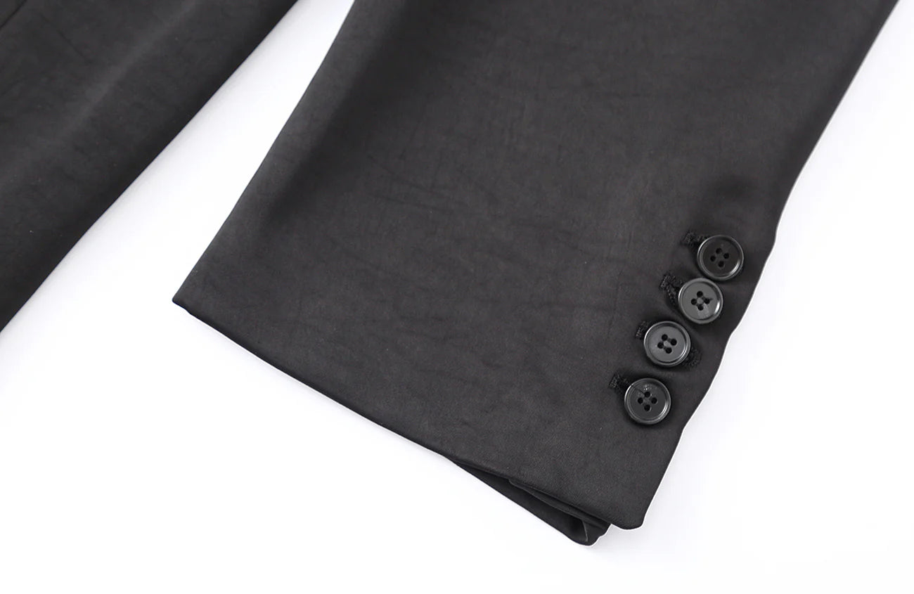 CLP Satin Padded Drape Coat