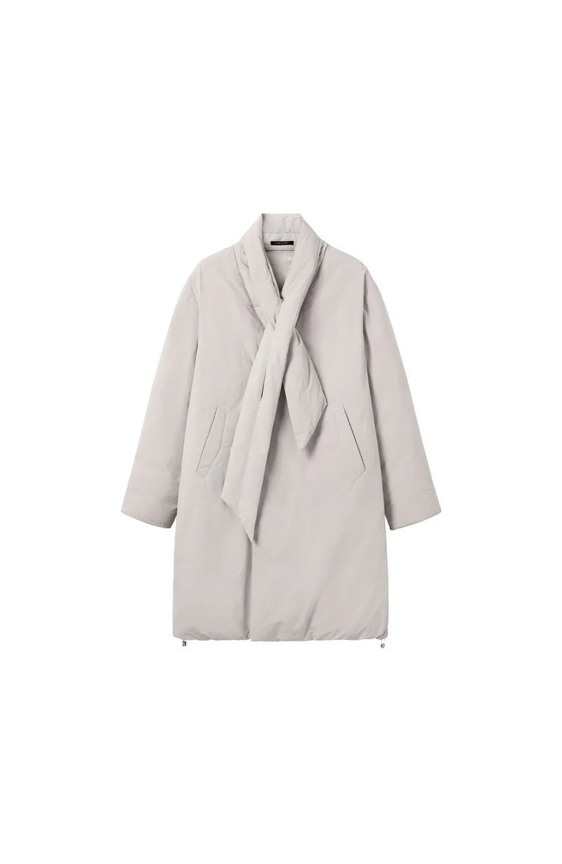 ALVNG AR ANTS Scarf-Linked Waterproof Puffer Coat