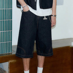 KREATE Inverted Denim Shorts