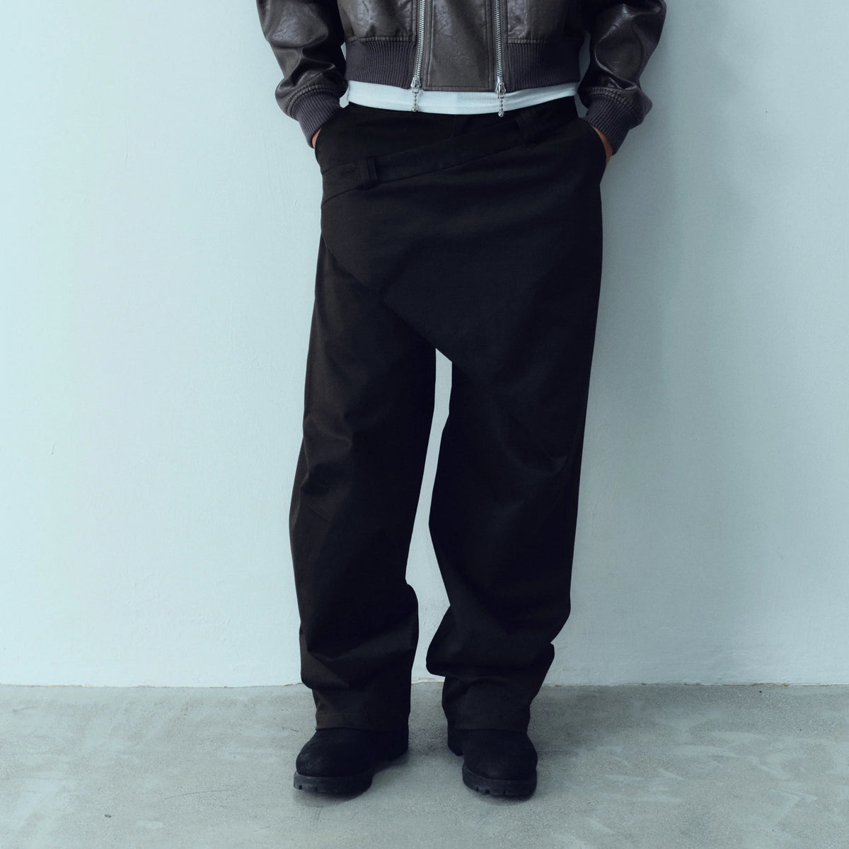 KADAKADA Deconstructed Apron-Wrap Trousers