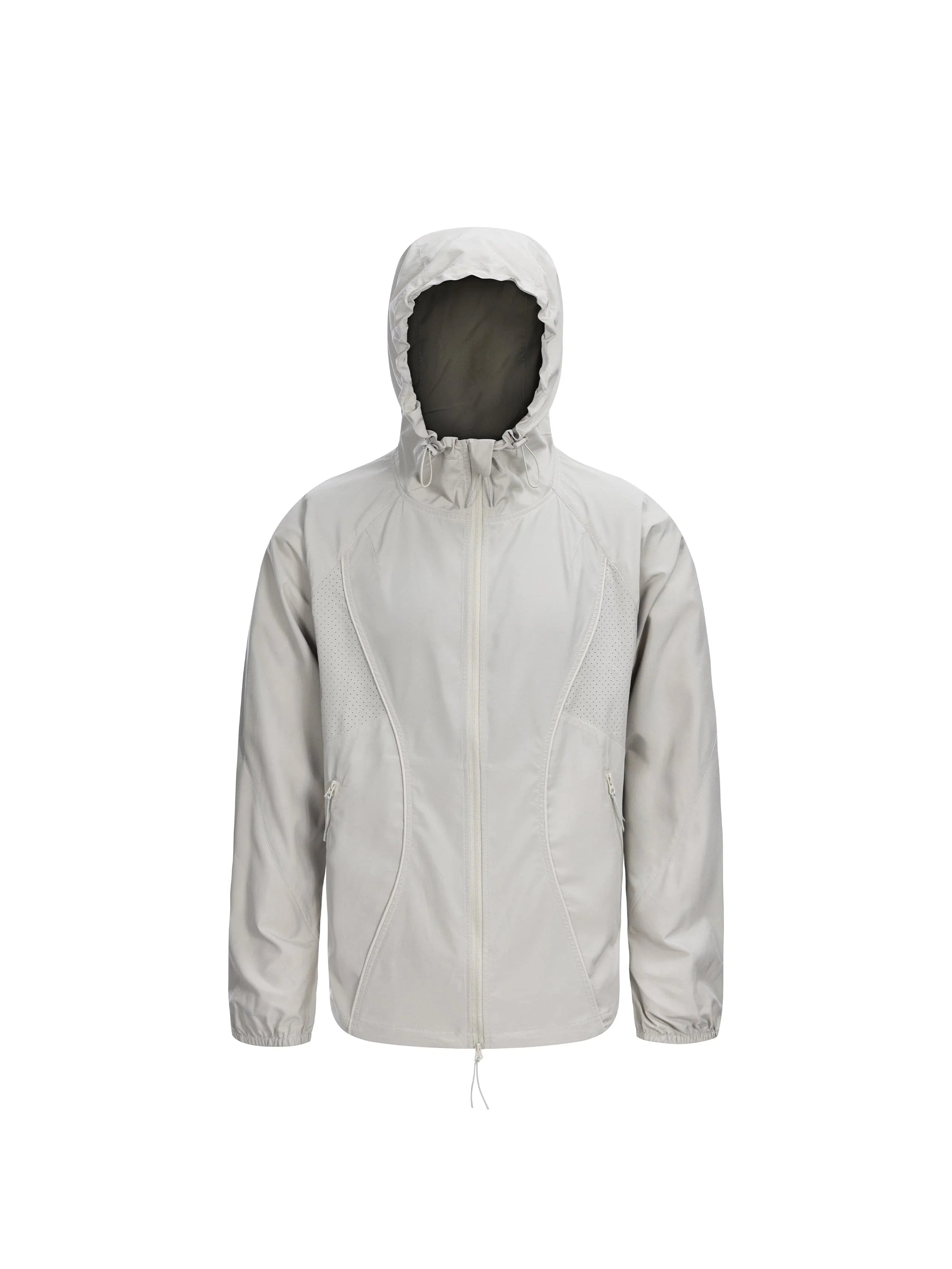 CATSSTAC Spliced Laser-Perforated Waterproof UV Production Hooded Jacket