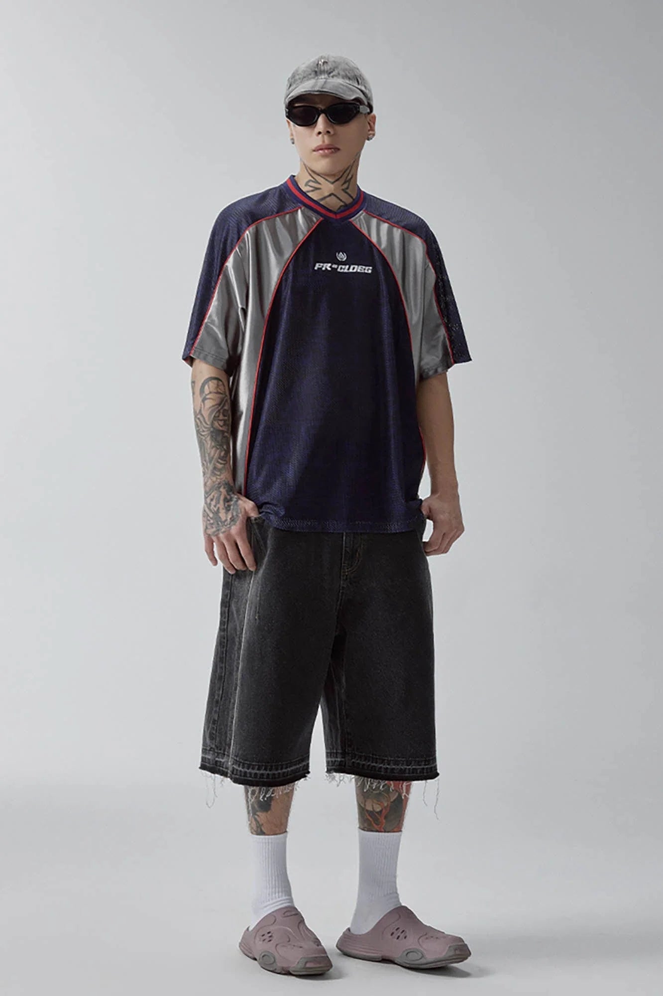 F2CE Mesh Contrast-Panel Quick-Dry Jersey