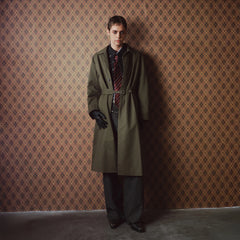 RICHILL Contrast Embroidered Trench Coat