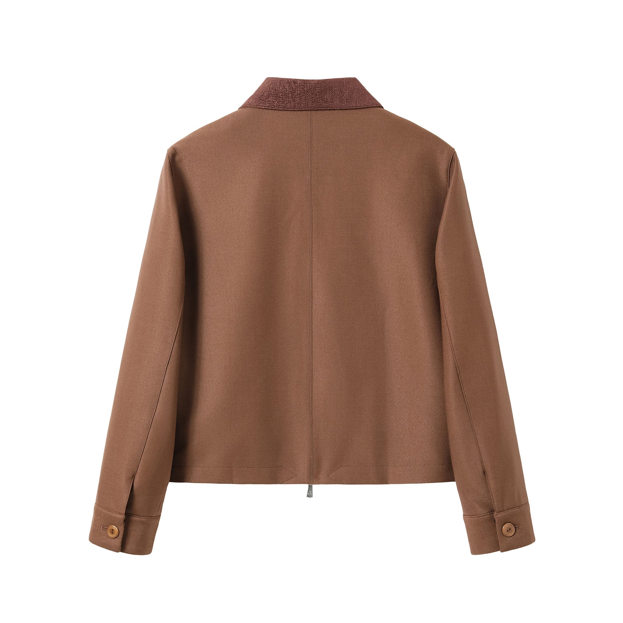 ALVNG AR ANTS Contrast Paneled Knit Jacket