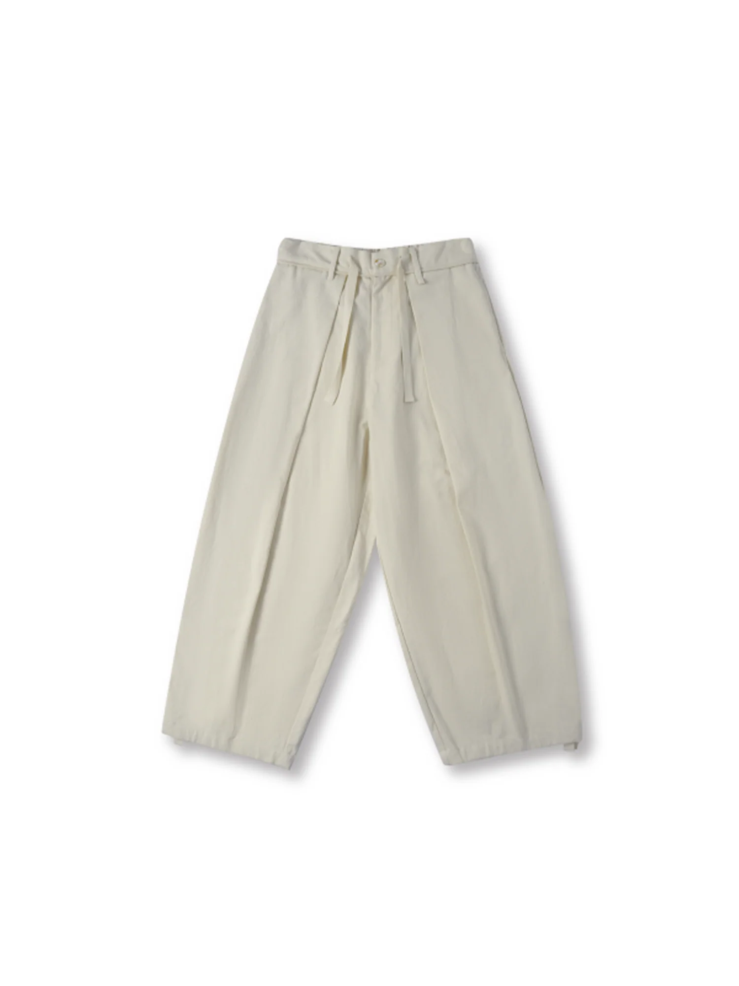 UNLIMITED MOTE Pleated Herringbone Wide-Leg Trousers