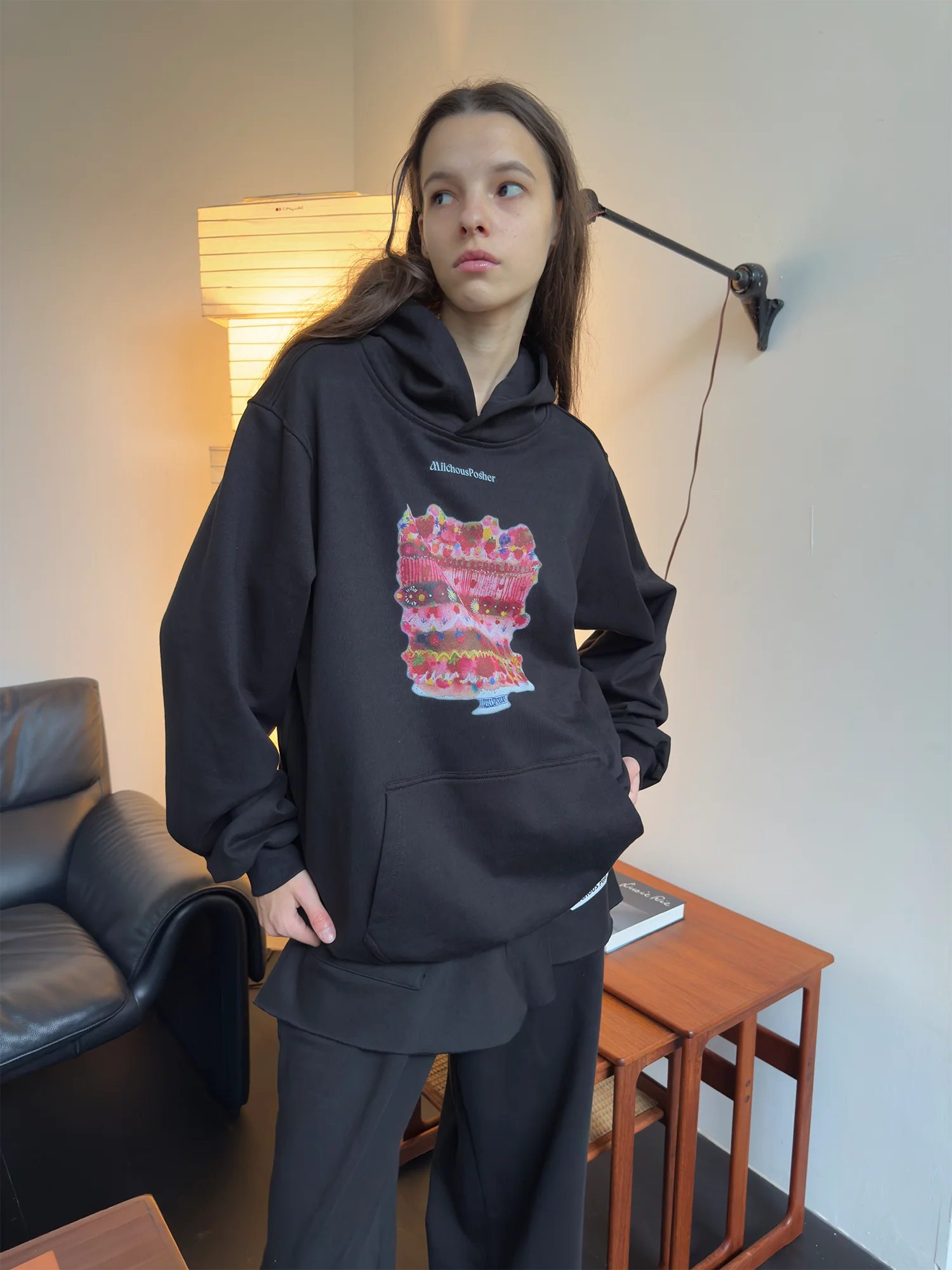 MIICHOUS Cake Graphic Oversized Hoodie