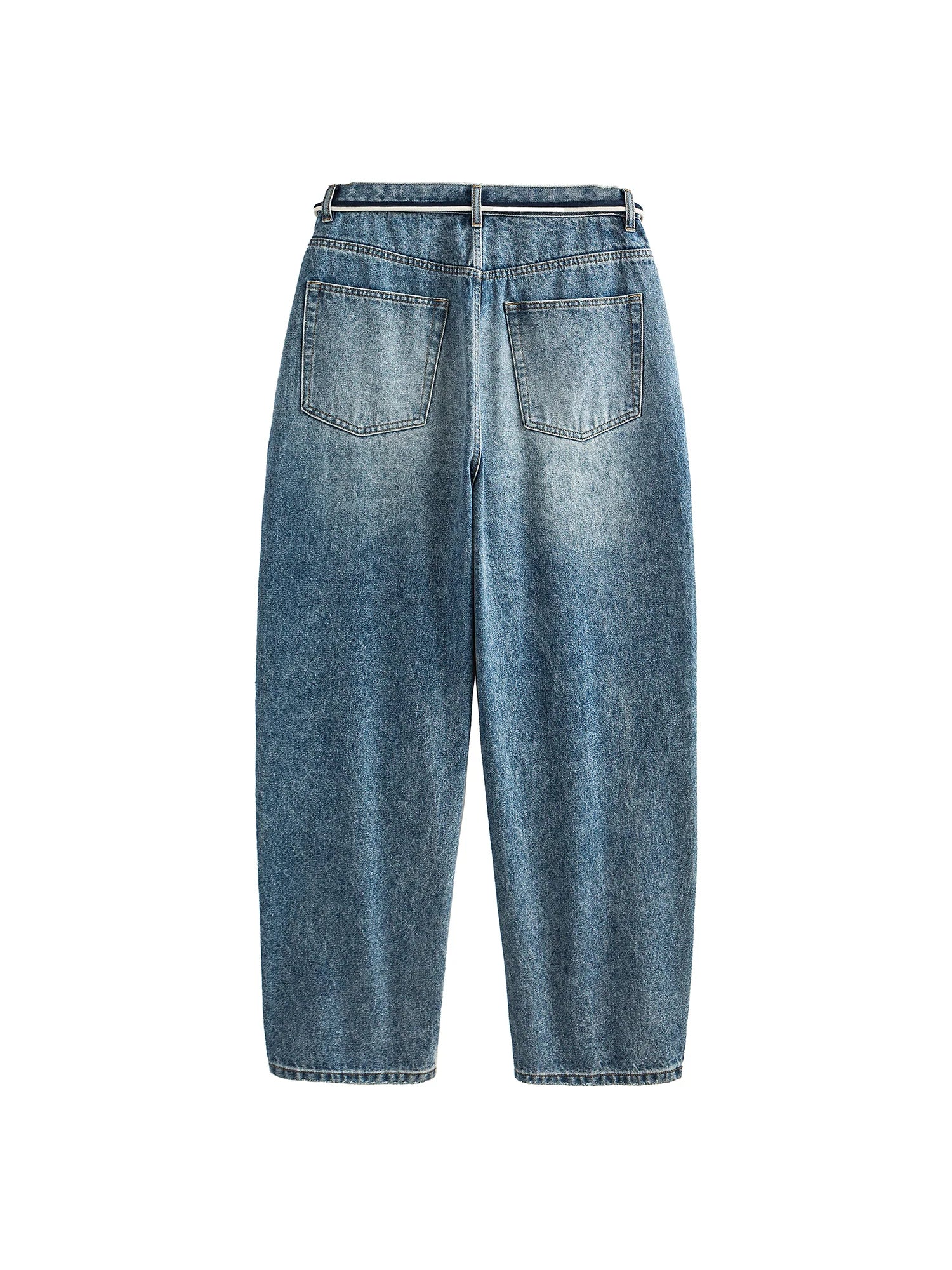 ME DA IGUAL Washed Distressed Tapered Jeans