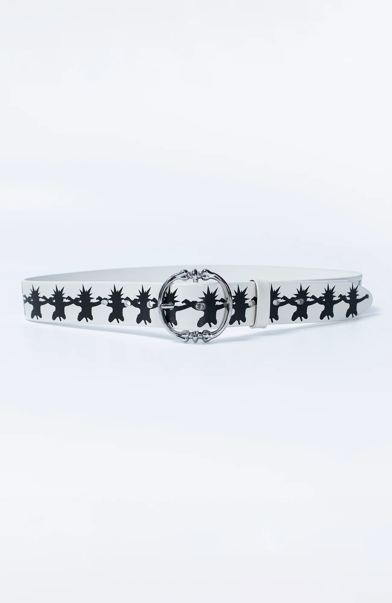 FVVO Skull Kid Full-Print Punk Leather Belt