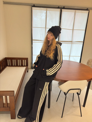MIICHOUS Essential Stripe Wide-Leg Pants