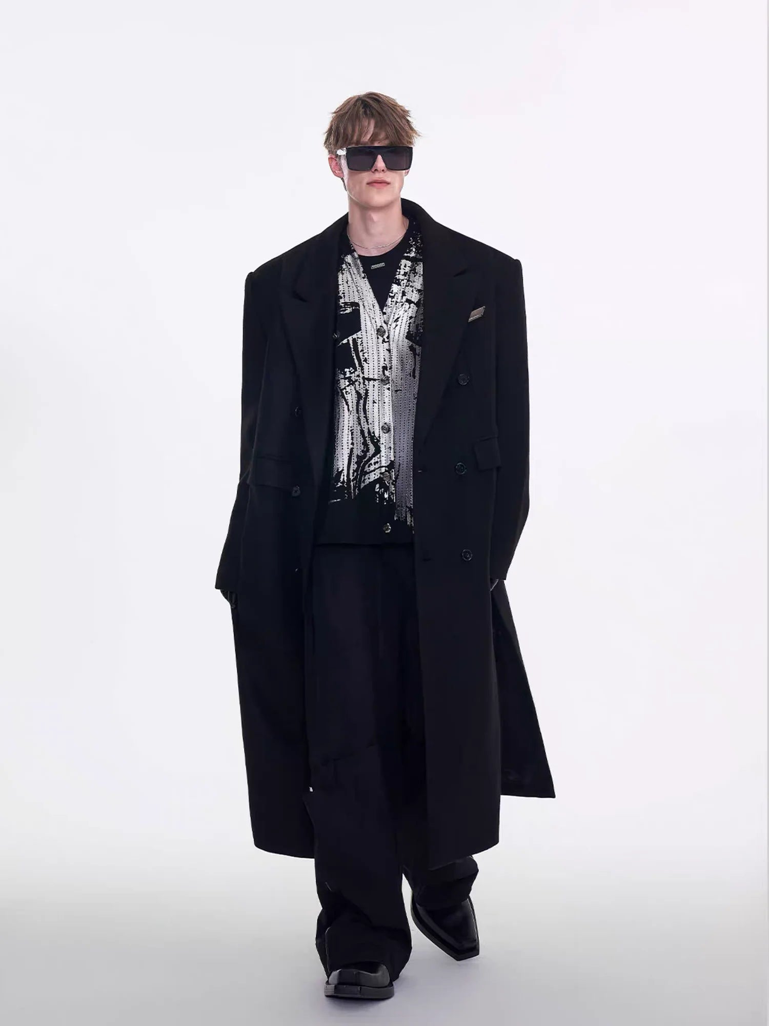 TIWILLTANG Modern Maxi Wool Coat