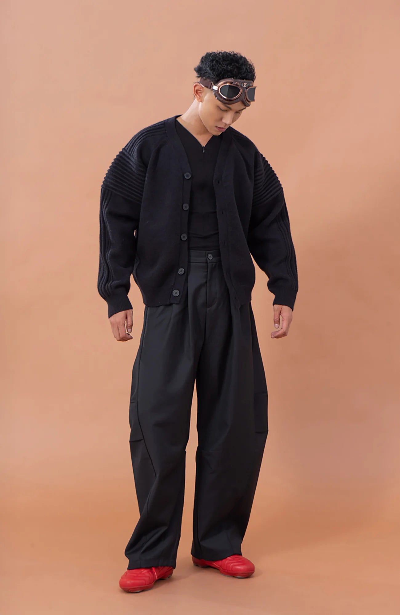 CLP Essential Pleat Curved-Leg Trousers