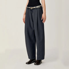 OPICLOTH Classic Drawstring Ankle Pants