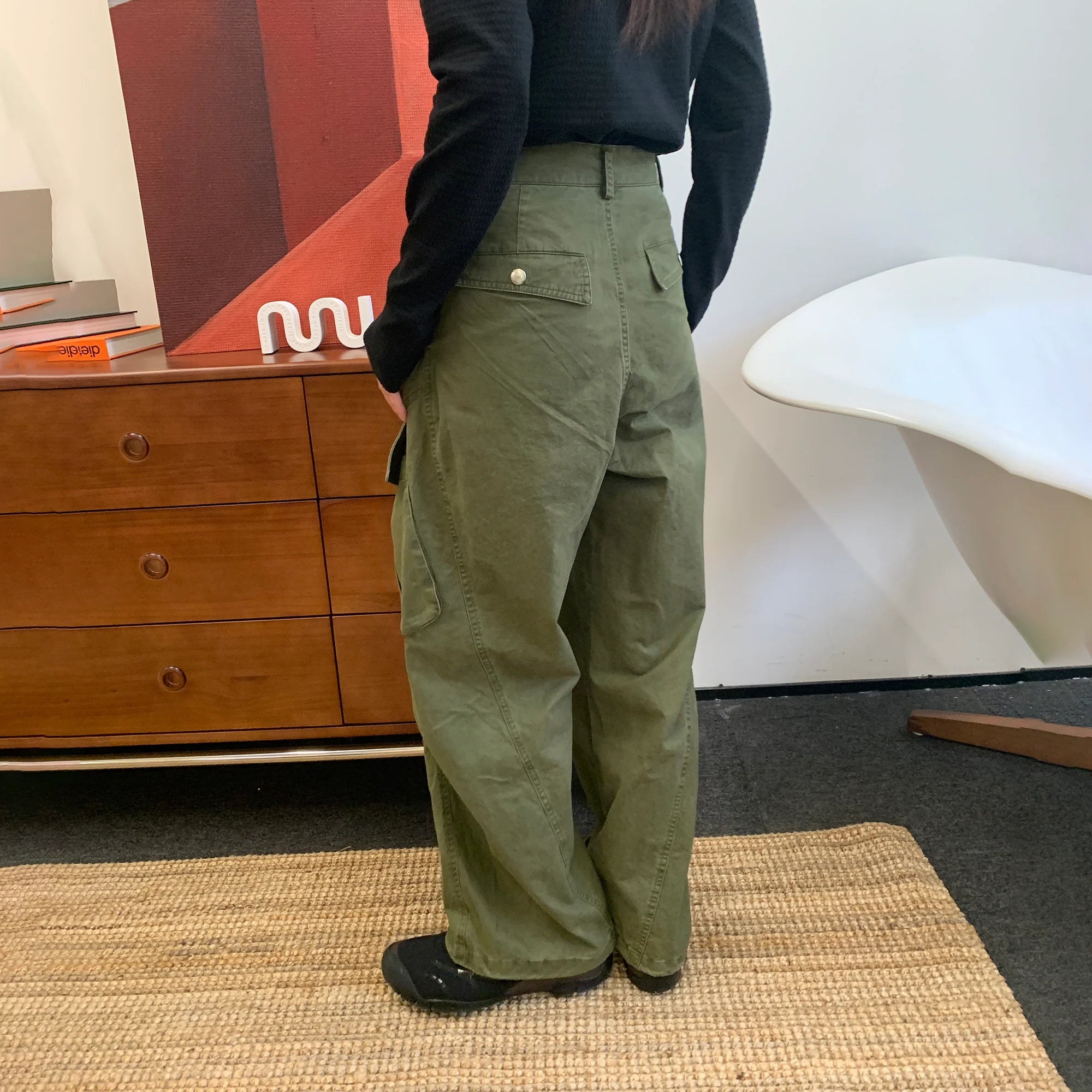 ROARINGWILD A ARCH Classic Utility Parachute Pants