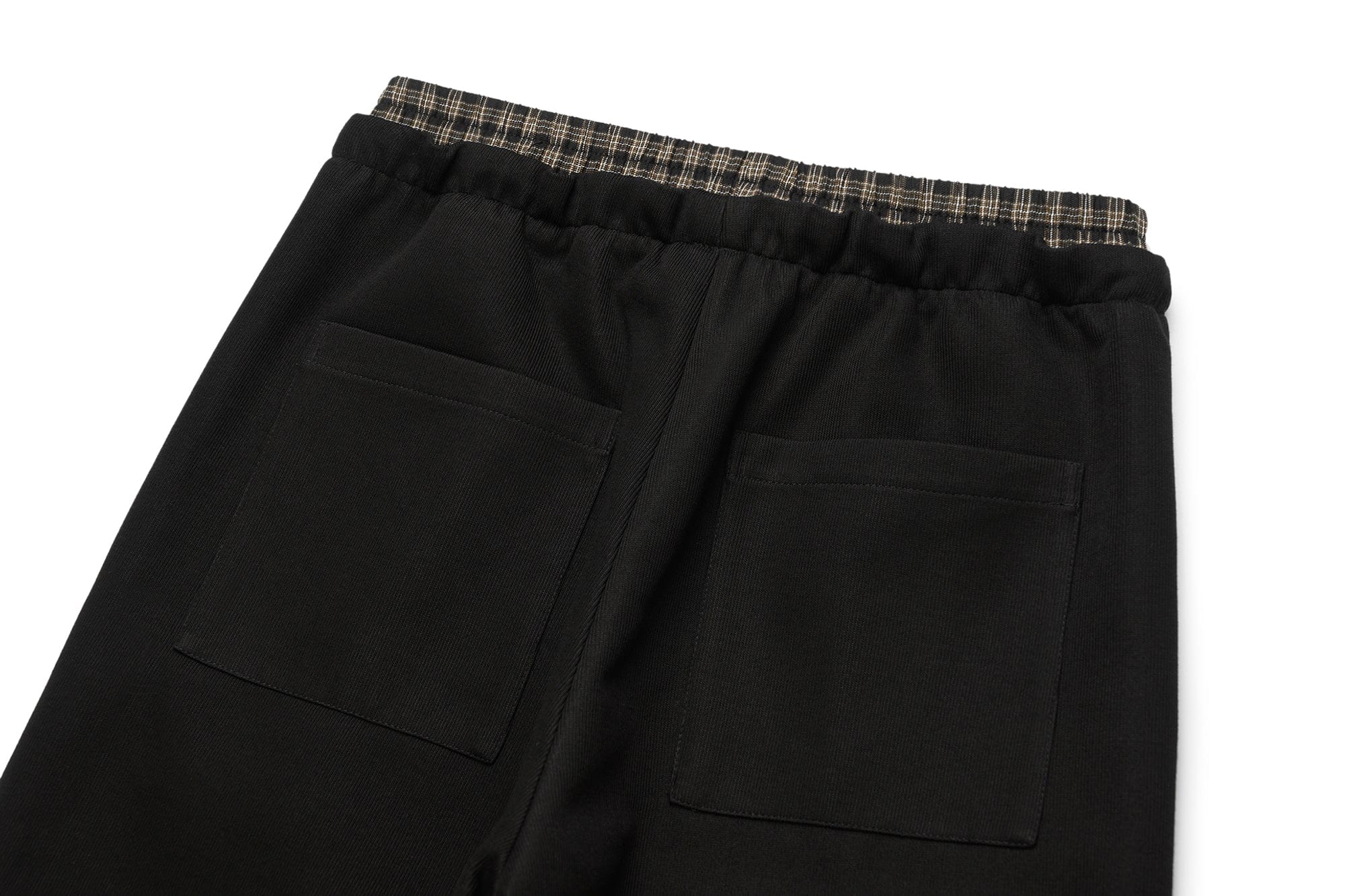 OKAYTHXBYE Plaid Layered Waist Drawstring Sweatpants