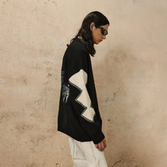 OVDY Color-Blocked Patchwork Sweater