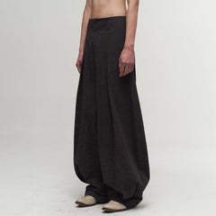 ILNya Nieternite Nifutur Pleated Curved Oversized Pants