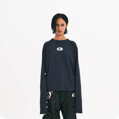 EMBRYO Armpit Bone Knitted Long-Sleeve T-Shirt