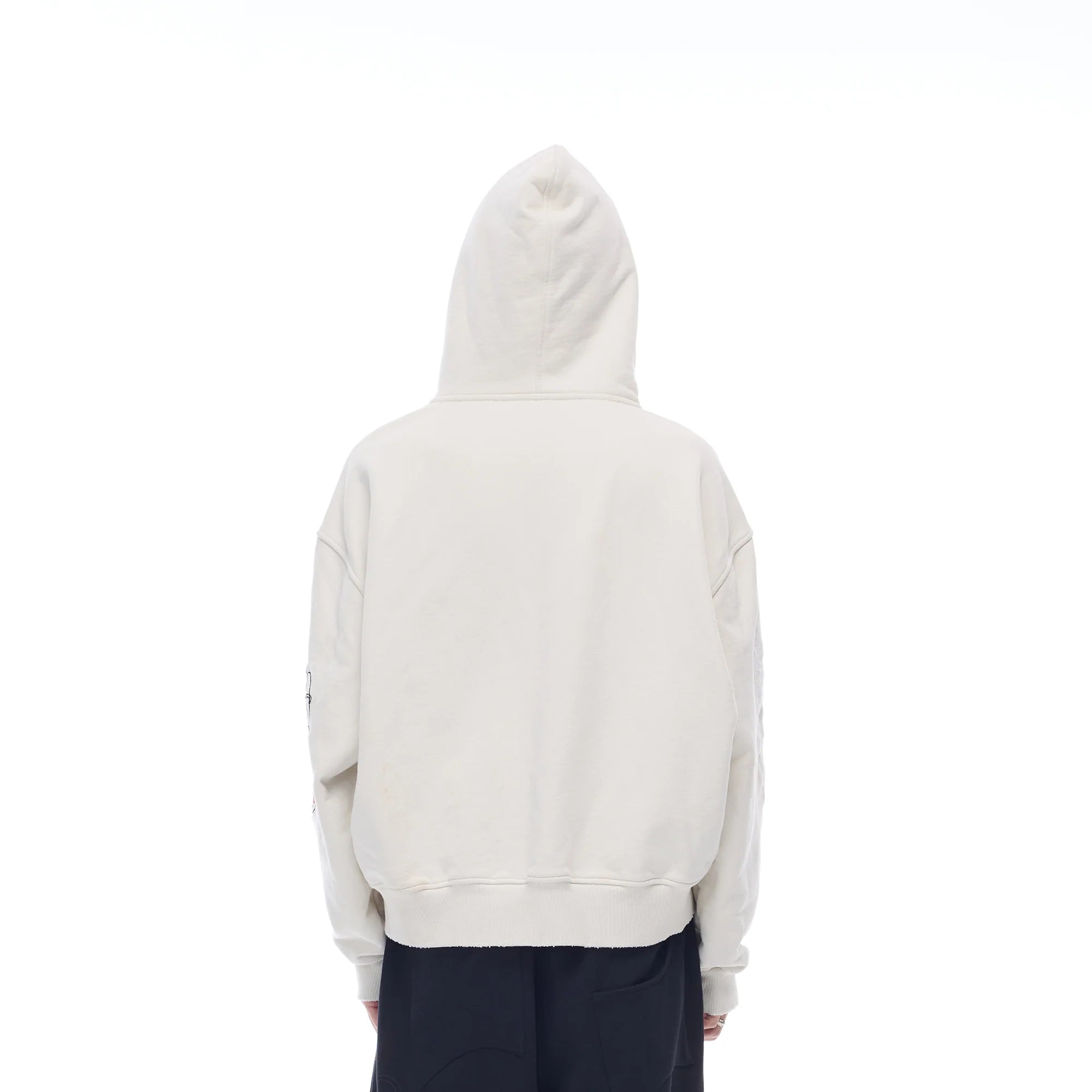 WHISTLEHUNTER Washed Graphic Embroidered Hoodie
