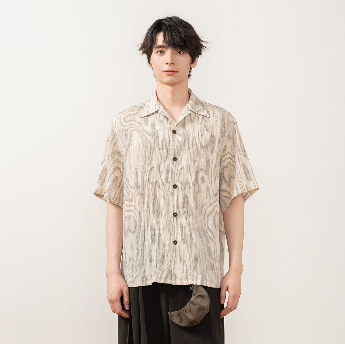 MOITIEDEPETALE Tree Ring Cuban Half Shirt
