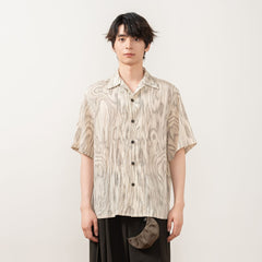 MOITIEDEPETALE Tree Ring Cuban Half Shirt