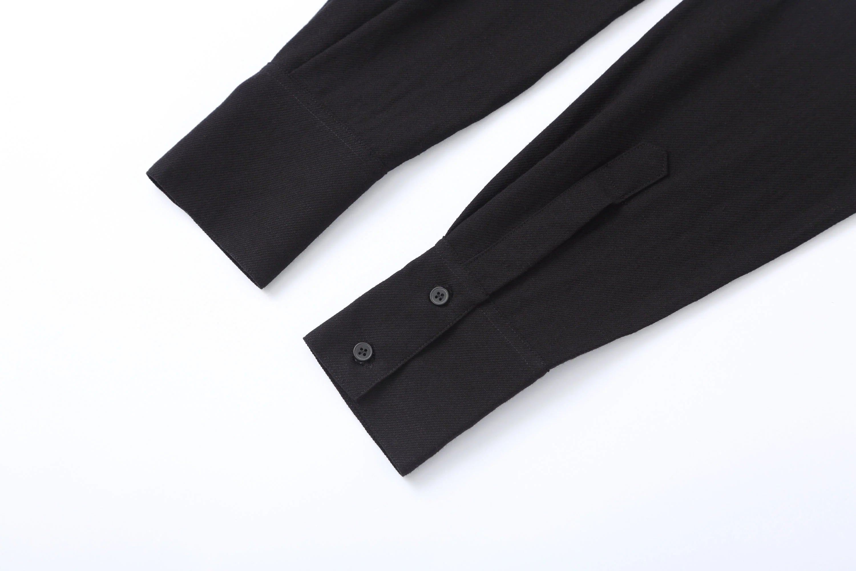 CLP Padded-Shoulder Tie-Waist Shirt