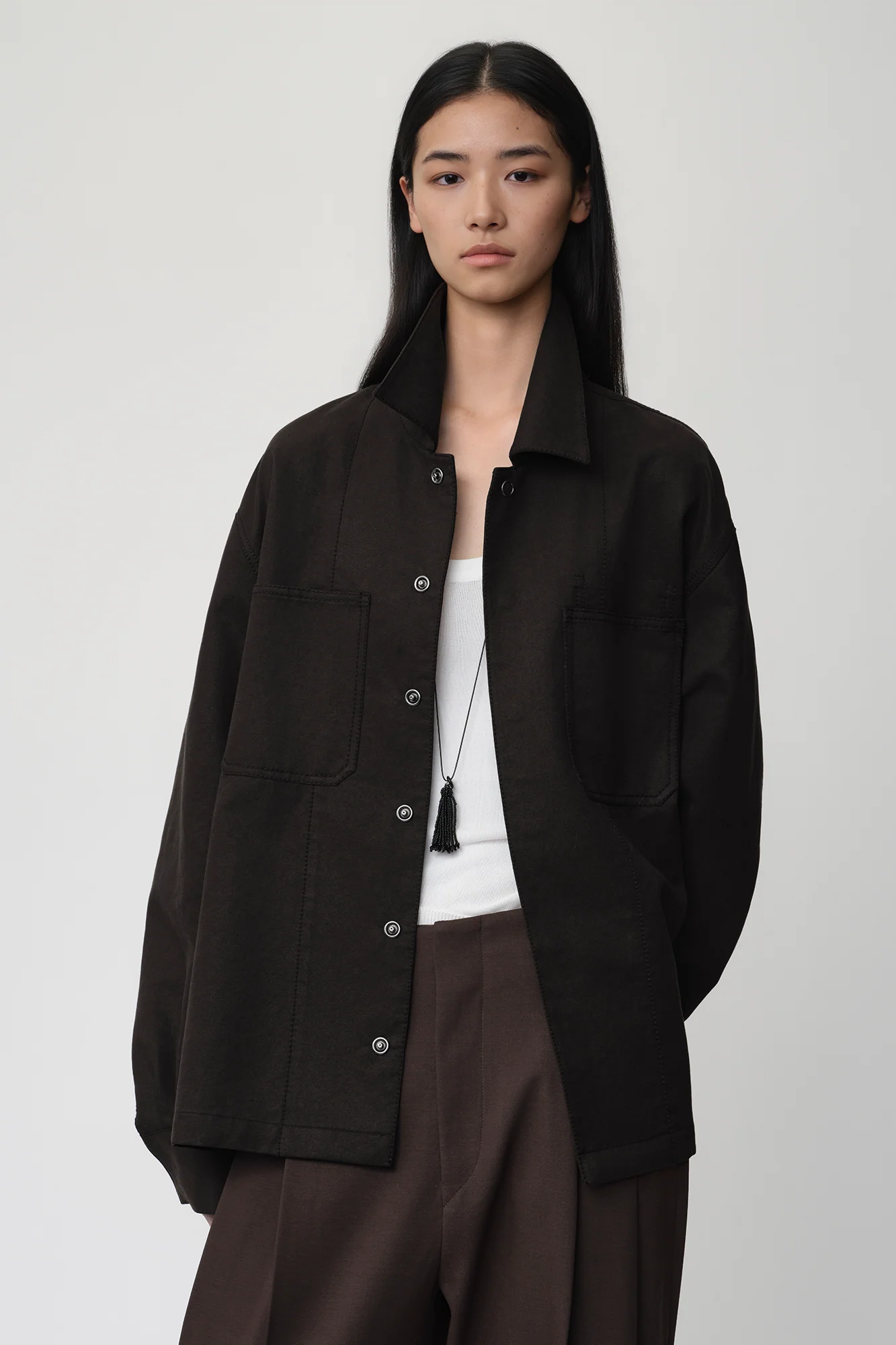 OPICLOTH Cotton-Blend Patch-Pocket Jacket